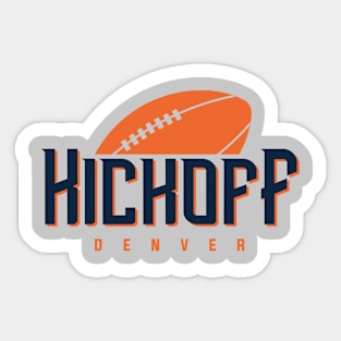 Denver Football Team Sticker